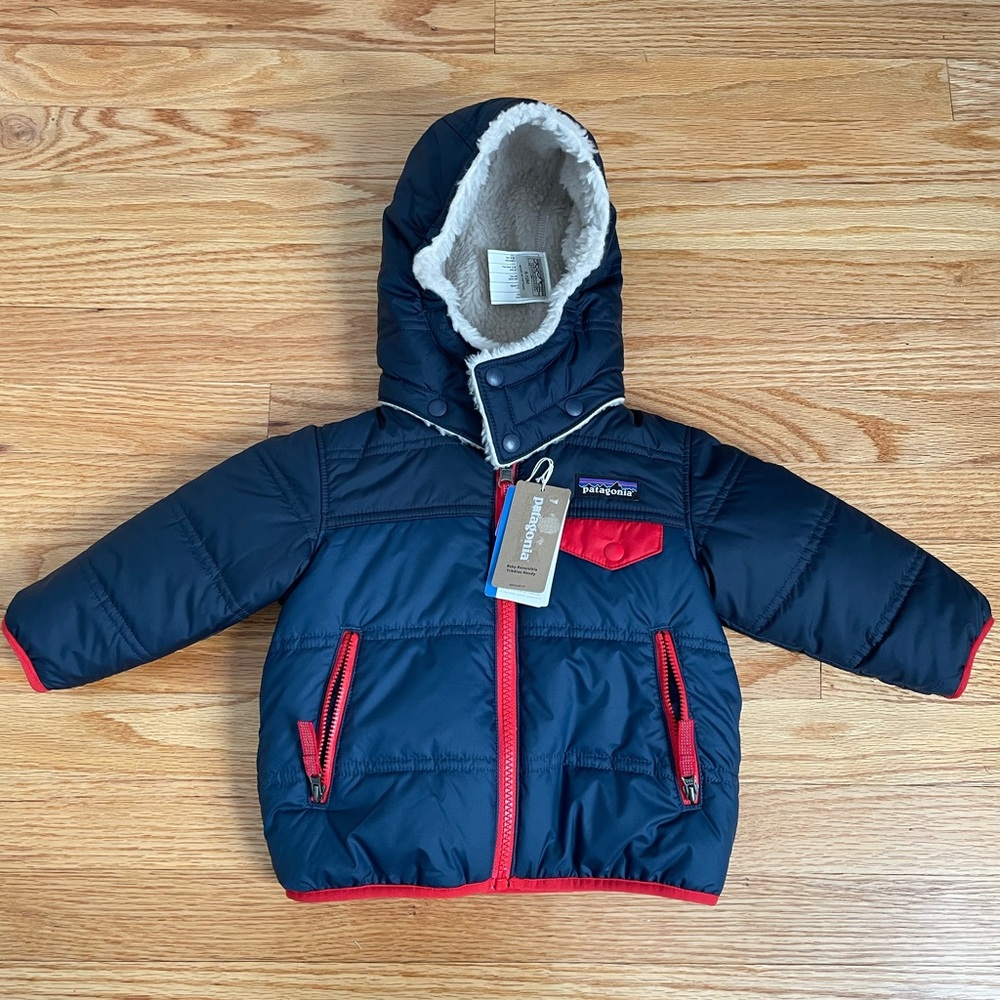 Patagonia Kids Jacket - Navy and Red
